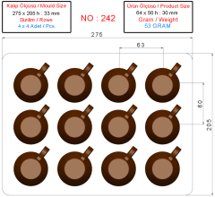0242 - Coffee Cup Chocolate Mold