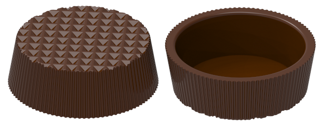 0244 - Yuvarlak Kase Çikolata Kalıbı