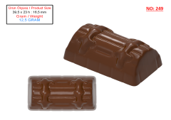 0249 - Rectangular Crate Cover Chocolate Mold
