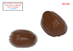 0250 - Oval Praline Chocolate Mold