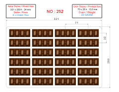 0252 - Moule à Chocolat Mini Barre