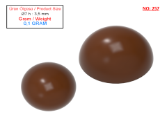 0257 - Semicircular Chocolate Mold