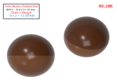 1386 - Mıknatıslı  Çikolata Polikarbonat Kalıp