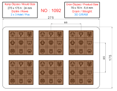 1092 - Figürlü Tablet Çikolata