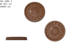 1099 - Round Flower Madlen Chocolate