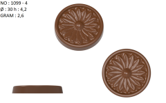 1099 - Round Flower Madlen Chocolate