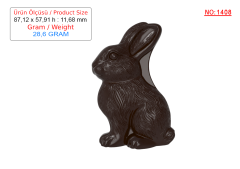 1408 - Tavşan Çikolata Polikarbonat Kalıp