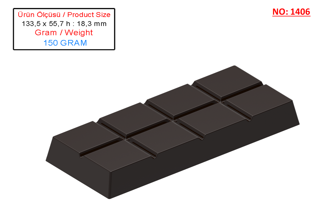 150 Gr. DUBAI CIKOLATASI KALIBI - 1406
