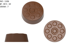 1106 - Patterned round Mini Madlen