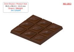 1853 - Tablet Çikolata Polikarbonat Kalıbı