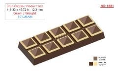 70 gr. SÜSLÜ DUBAI CIKOLATASI KALIBI - 1881