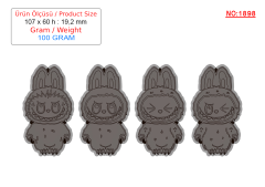 1898 - Labubu Polikarbonat Çikolata Kalıbı 100g