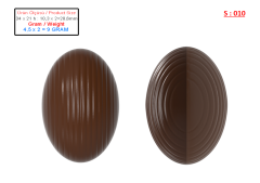 S-010 - Spinning Elips Çikolata Kalıbı