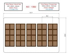150 gr. DUBAI CHOCOLATE MOLD - 1392