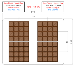 1115 - Kare Tablet Çikolata