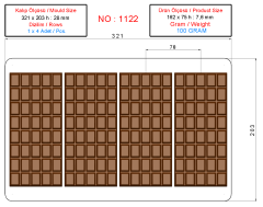1122 - 100 grams of Tablet Chocolate