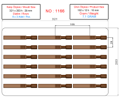 1166 - Diş Fırçası Çikolata Kalıbı