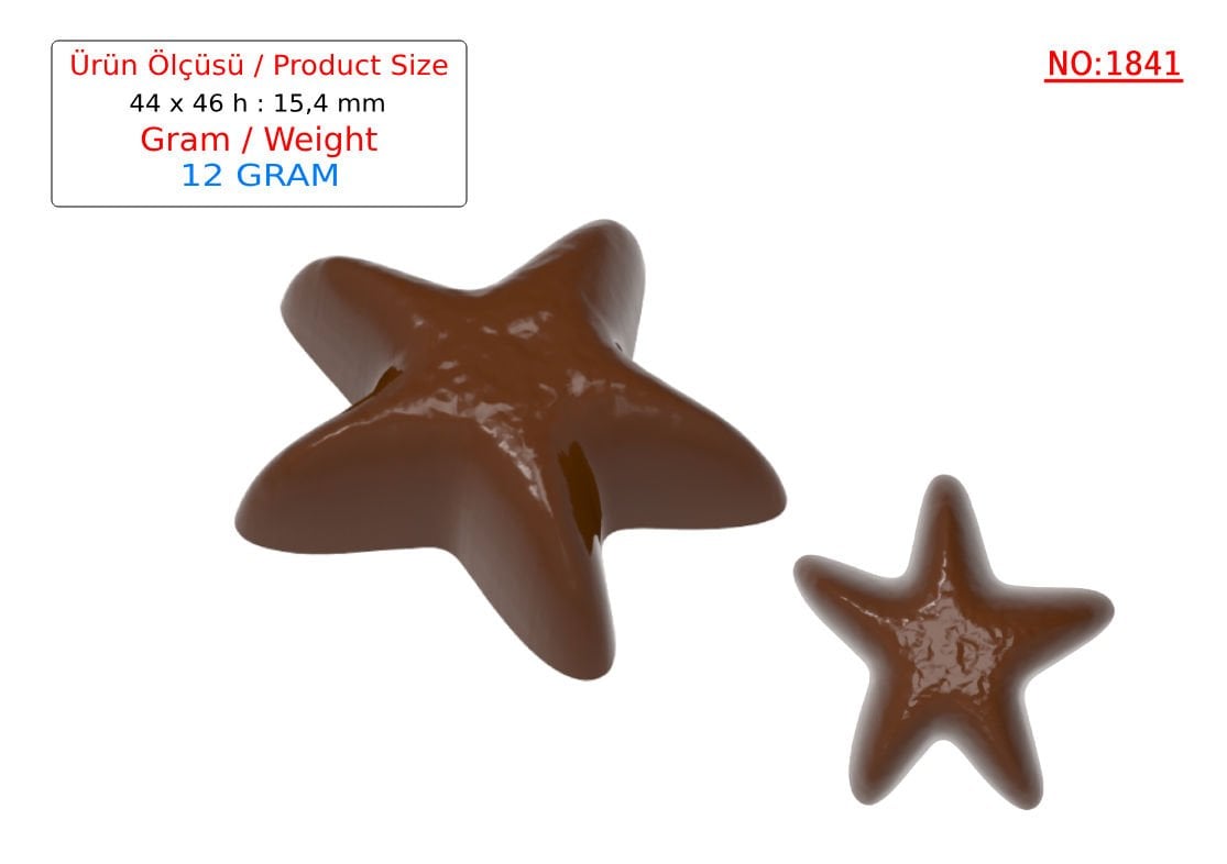 1841 - Star Chocolate Mold