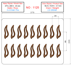 1125 - Decorative Leaf Mold