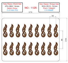 1126 - Dekoratif Sarmaşık Kalıbı