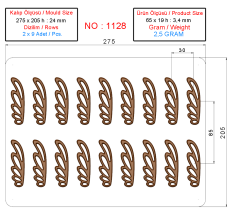 1128 - Decorative Leaf Mold