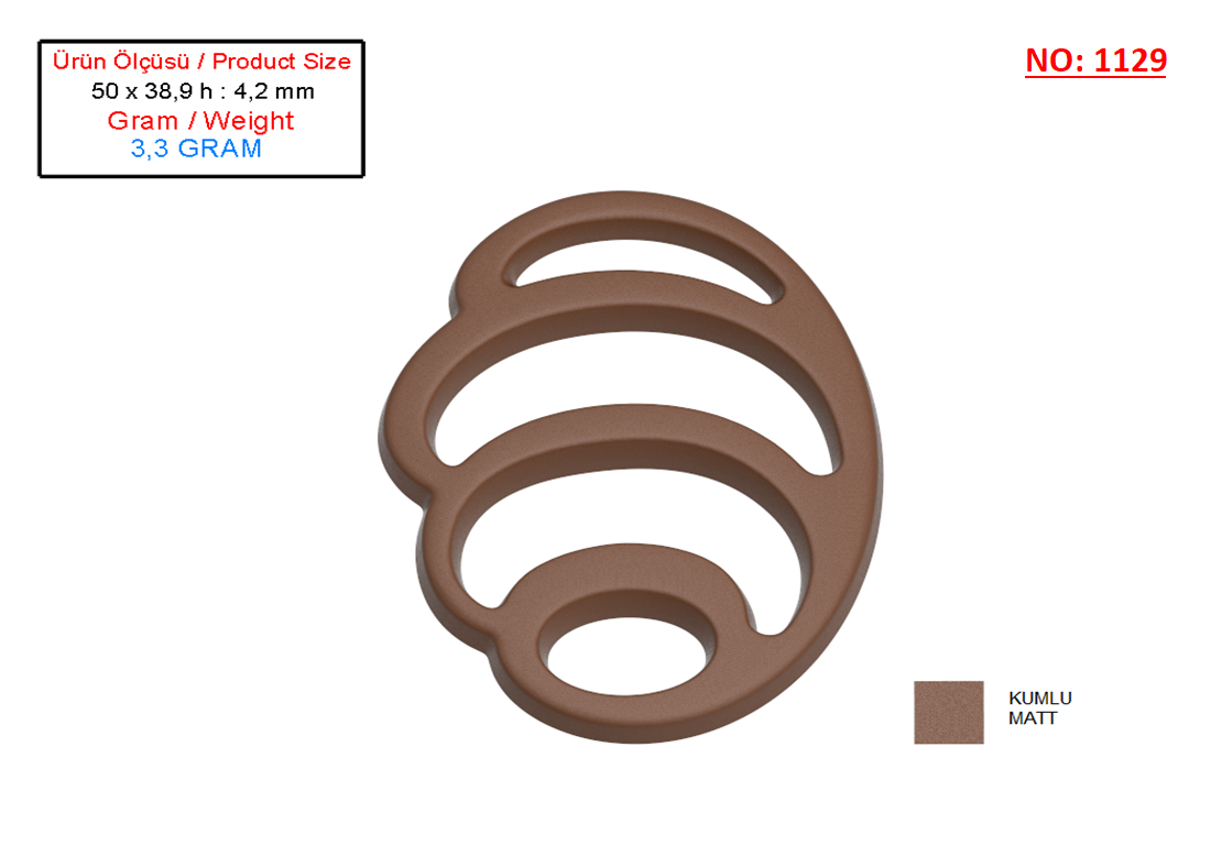 1129 - Dekoratif Bal Petegi Kal?b? - Decorative Honeycomb Chocolate Mould