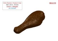 2170 - Chicken Drumstick / Tavuk Budu - Chocolate Mould