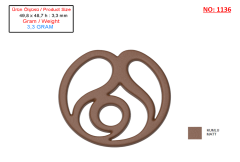 1136 - Dekoratif Gül Kalıbı