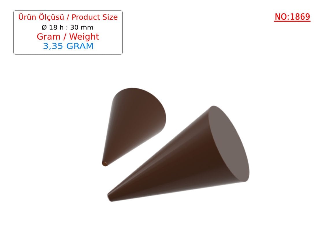 1869 - Umbrella Polycarbonate Chocolate Mold