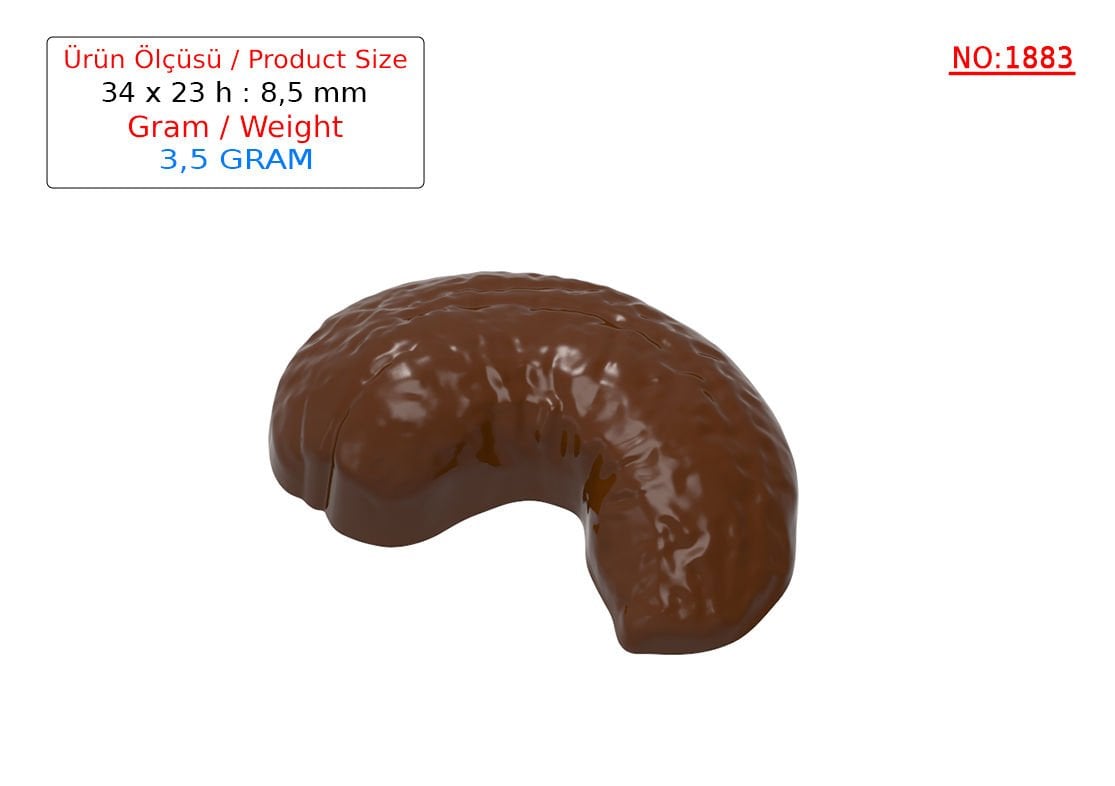 1883 - Kaju Polikarbon Çikolata Kalıbı