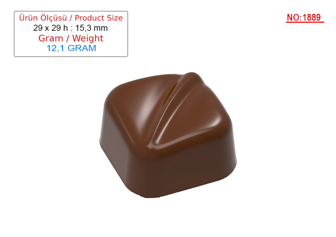 1889 - Spesiyal Polikarbonat Çikolata Kalıbı