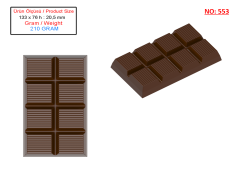 210 Gr. Dubai Çikolatası Kalıbı - 0553