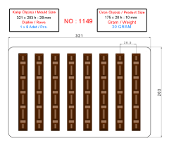 1149 - Bar Çikolata Kalıbı