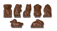 1152 - Chocolate with Mixed Animal Figures