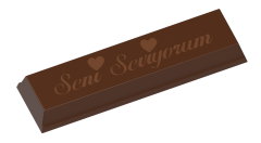 1178 - Bar (I Love You) Chocolate Mold