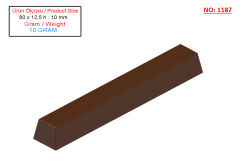 1187 - Polycarbonate Stick Bar Chocolate Mold