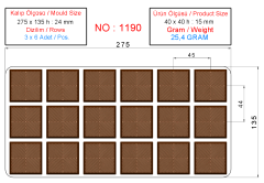 1190 - WRAPPED CHOCOLATE MOLD