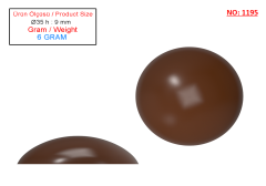 1195 - VOLKANO POLYCARBONATE CHOCOLATE MOLD