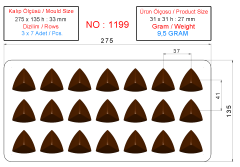 1199 - POLYCARBONATE CHOCOLATE MOLD