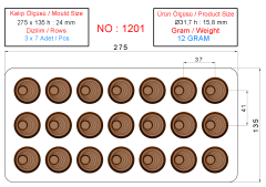 1201 - POLYCARBONATE CHOCOLATE MOLD
