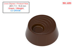 1201 - POLYCARBONATE CHOCOLATE MOLD