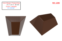 1206 - Polycarbonate Mold for Chocolate