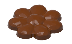 1207 - POLYCARBONATE CHOCOLATE MOLD WITH DAISY FIGURE