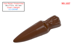 1227 - Mini Havuç Çikolata Polikarbonat Kalıp