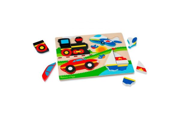 Melissa & Doug Ahşap Tombul Parçalı Yapboz