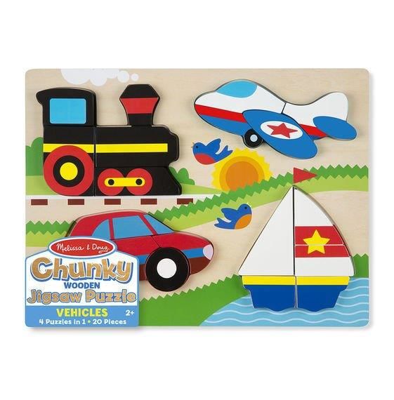 Melissa & Doug Ahşap Tombul Parçalı Yapboz