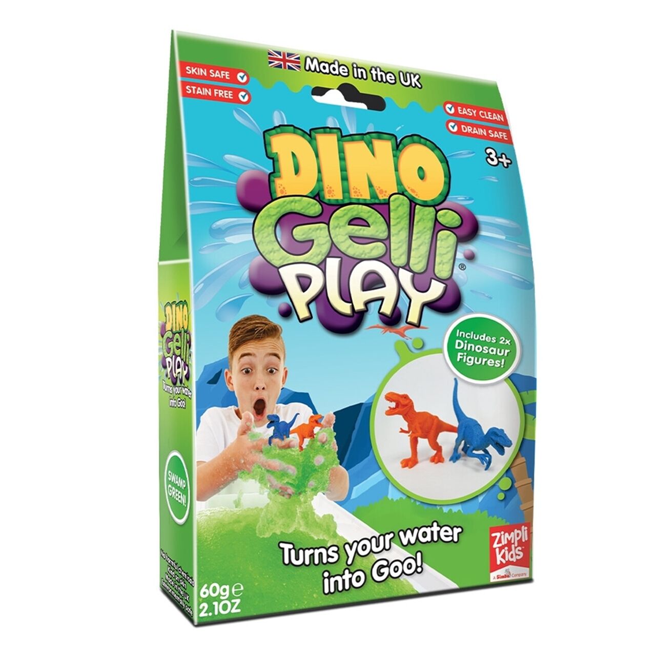 Dino Gelli Play Dinozorlı Jel Oyuncak - Yeşil