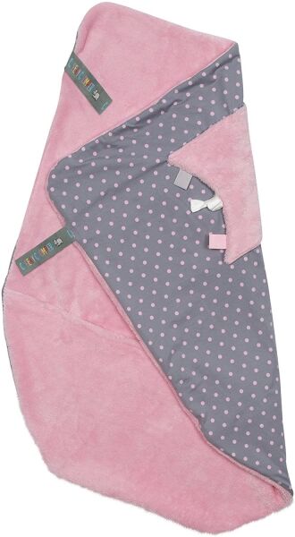 Cheeky Chompers Blanket Polka Dot Pink