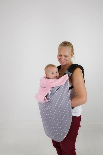 Cheeky Chompers Blanket Polka Dot Pink