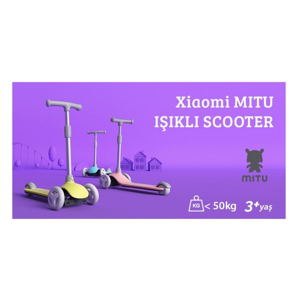 Xiaomi Mitu Işıklı Scooter - Sarı